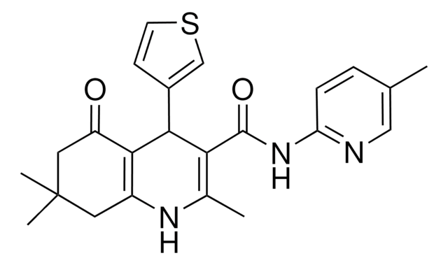 2,7,7-TRIMETHYL-N-(5-METHYL-2-PYRIDINYL)-5-OXO-4-(3-THIENYL)-1,4,5,6,7,8-HEXAHYDRO-3-QUINOLINECARBOXAMIDE AldrichCPR