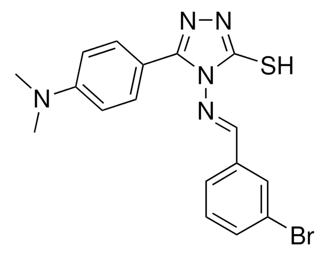 4-{[(E)-(3-BROMOPHENYL)METHYLIDENE]AMINO}-5-[4-(DIMETHYLAMINO)PHENYL]-4H-1,2,4-TRIAZOLE-3-THIOL AldrichCPR