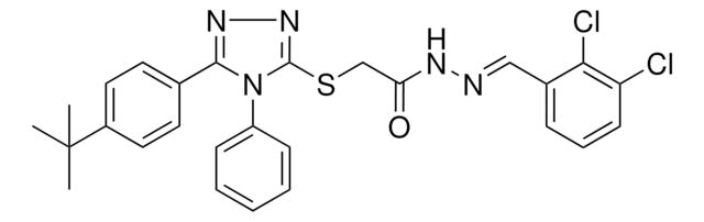 2-{[5-(4-TERT-BUTYLPHENYL)-4-PHENYL-4H-1,2,4-TRIAZOL-3-YL]SULFANYL}-N'-[(E)-(2,3-DICHLOROPHENYL)METHYLIDENE]ACETOHYDRAZIDE AldrichCPR