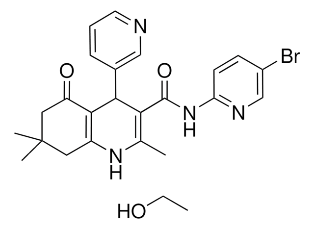 N-(5-BROMO-2-PYRIDINYL)-2,7,7-TRIMETHYL-5-OXO-4-(3-PYRIDINYL)-1,4,5,6,7,8-HEXAHYDRO-3-QUINOLINECARBOXAMIDE COMPOUND WITH ETHANOL AldrichCPR