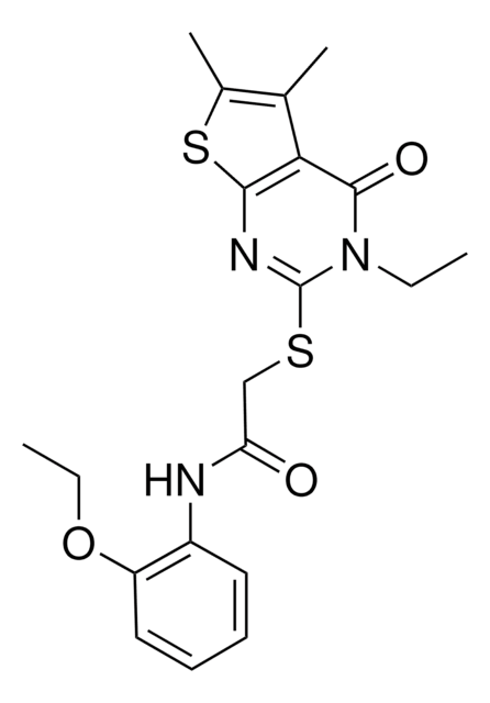 N-(2-ETHOXYPHENYL)-2-[(3-ETHYL-5,6-DIMETHYL-4-OXO-3,4-DIHYDROTHIENO[2,3-D]PYRIMIDIN-2-YL)SULFANYL]ACETAMIDE AldrichCPR