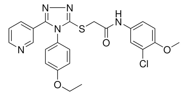 N-(3-CHLORO-4-METHOXYPHENYL)-2-{[4-(4-ETHOXYPHENYL)-5-(3-PYRIDINYL)-4H-1,2,4-TRIAZOL-3-YL]SULFANYL}ACETAMIDE AldrichCPR