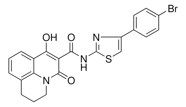 N-[4-(4-BROMOPHENYL)-1,3-THIAZOL-2-YL]-7-HYDROXY-5-OXO-2,3-DIHYDRO-1H,5H-PYRIDO[3,2,1-IJ]QUINOLINE-6-CARBOXAMIDE AldrichCPR