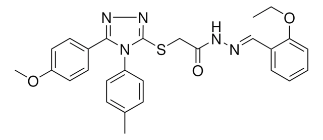 N'-[(E)-(2-ETHOXYPHENYL)METHYLIDENE]-2-{[5-(4-METHOXYPHENYL)-4-(4-METHYLPHENYL)-4H-1,2,4-TRIAZOL-3-YL]SULFANYL}ACETOHYDRAZIDE AldrichCPR