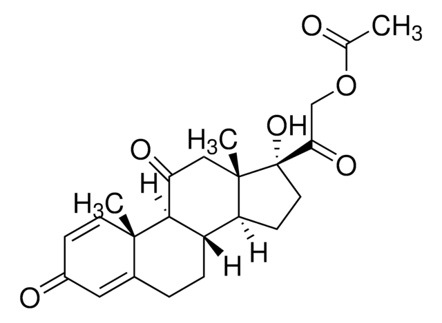 21-Acetoxy-17-&#945;-hydroxypregna-1,4-diene-3,11,20-trione certified reference material, TraceCERT&#174;, Manufactured by: Sigma-Aldrich Production GmbH, Switzerland