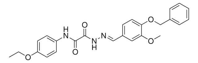 2-(2-(4-(BENZYLOXY)-3-MEO-BENZYLIDENE)HYDRAZINO)-N-(4-ETHOXY-PH)-2-OXOACETAMIDE AldrichCPR