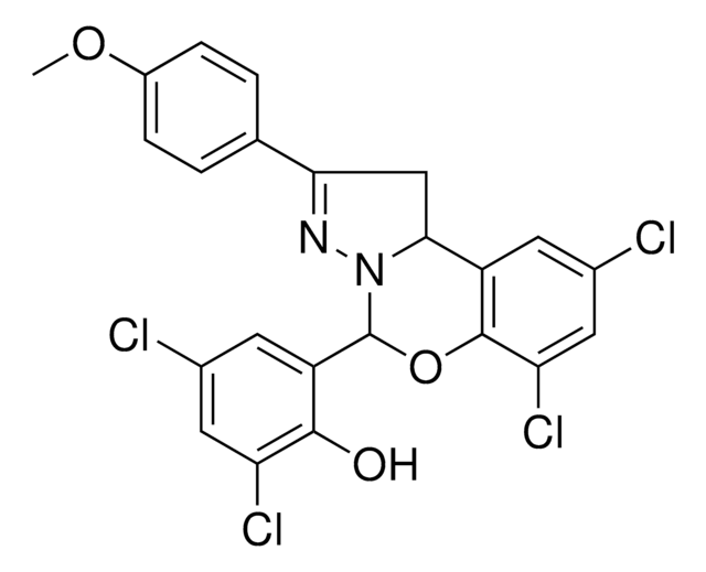 2,4-DICHLORO-6-[7,9-DICHLORO-2-(4-METHOXYPHENYL)-1,10B-DIHYDROPYRAZOLO[1,5-C][1,3]BENZOXAZIN-5-YL]PHENOL AldrichCPR