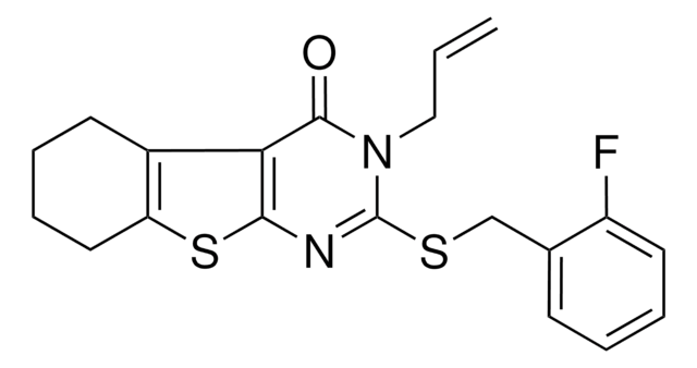 3-ALLYL-2-[(2-FLUOROBENZYL)SULFANYL]-5,6,7,8-TETRAHYDRO[1]BENZOTHIENO[2,3-D]PYRIMIDIN-4(3H)-ONE AldrichCPR