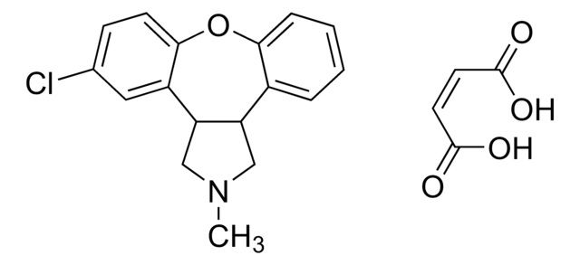 Asenapine maleate solution 1.0&#160;mg/mL in methanol (as free base), ampule of 1&#160;mL, certified reference material, Cerilliant&#174;