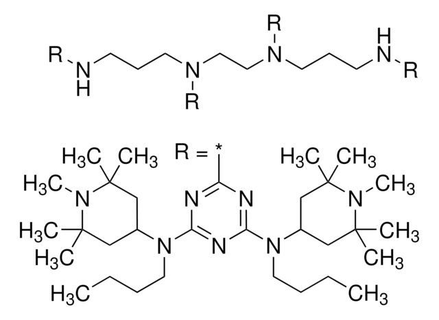 1,5,8,12-Tetrakis[4,6-bis(N-butyl-N-1,2,2,6,6-pentamethyl-4-piperidylamino)-1,3,5-triazin-2-yl]-1,5,8,12-tetraazadodecane