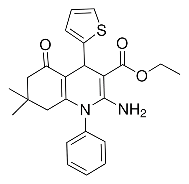 ETHYL 2-AMINO-7,7-DIMETHYL-5-OXO-1-PHENYL-4-(2-THIENYL)-1,4,5,6,7,8-HEXAHYDRO-3-QUINOLINECARBOXYLATE AldrichCPR