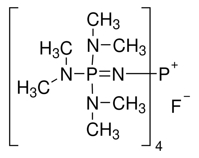 Tetrakis[tris(dimethylamino)phosphoranylidenamino]phosphonium fluoride solution ~0.3&#160;M in benzene