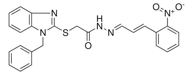 2-[(1-BENZYL-1H-BENZIMIDAZOL-2-YL)SULFANYL]-N'-[(E,2E)-3-(2-NITROPHENYL)-2-PROPENYLIDENE]ACETOHYDRAZIDE AldrichCPR