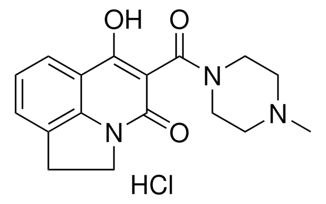 6-HYDROXY-5-[(4-METHYL-1-PIPERAZINYL)CARBONYL]-1,2-DIHYDRO-4H-PYRROLO[3,2,1-IJ]QUINOLIN-4-ONE HYDROCHLORIDE AldrichCPR