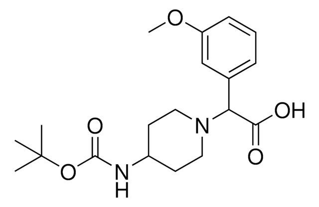 {4-[(tert-Butoxycarbonyl)amino]-1-piperidinyl}(3-methoxyphenyl)acetic acid AldrichCPR