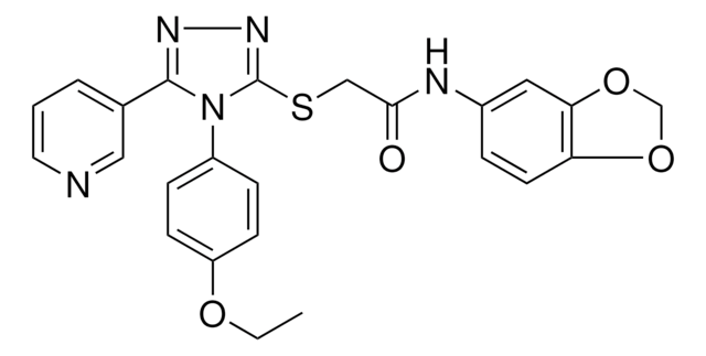 N-(1,3-BENZODIOXOL-5-YL)-2-{[4-(4-ETHOXYPHENYL)-5-(3-PYRIDINYL)-4H-1,2,4-TRIAZOL-3-YL]SULFANYL}ACETAMIDE AldrichCPR