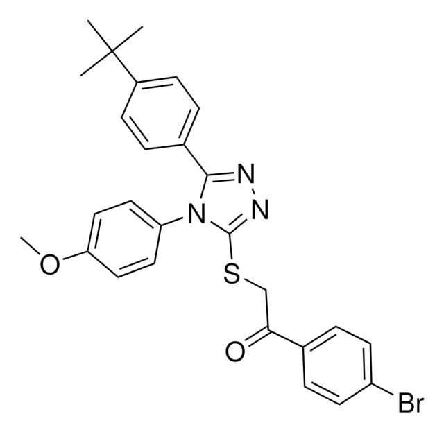 1-(4-BROMOPHENYL)-2-{[5-(4-TERT-BUTYLPHENYL)-4-(4-METHOXYPHENYL)-4H-1,2,4-TRIAZOL-3-YL]SULFANYL}ETHANONE AldrichCPR