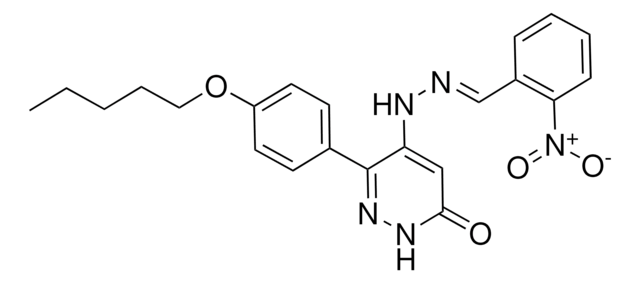 2-NITROBENZALDEHYDE (6-OXO-3-(4-(PENTYLOXY)PHENYL)-1,6-DIHYDRO-4-PYRIDAZINYL)HYDRAZONE AldrichCPR