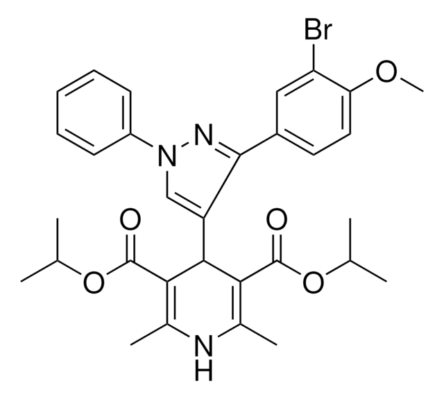 DIISOPROPYL 4-[3-(3-BROMO-4-METHOXYPHENYL)-1-PHENYL-1H-PYRAZOL-4-YL]-2,6-DIMETHYL-1,4-DIHYDRO-3,5-PYRIDINEDICARBOXYLATE AldrichCPR