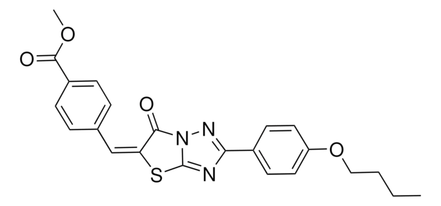 METHYL 4-[(E)-(2-(4-BUTOXYPHENYL)-6-OXO[1,3]THIAZOLO[3,2-B][1,2,4]TRIAZOL-5(6H)-YLIDENE)METHYL]BENZOATE AldrichCPR