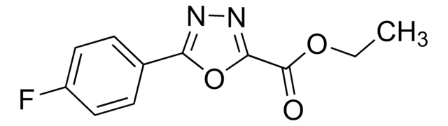 Ethyl 5-(4-fluorophenyl)-1,3,4-oxadiazole-2-carboxylate AldrichCPR