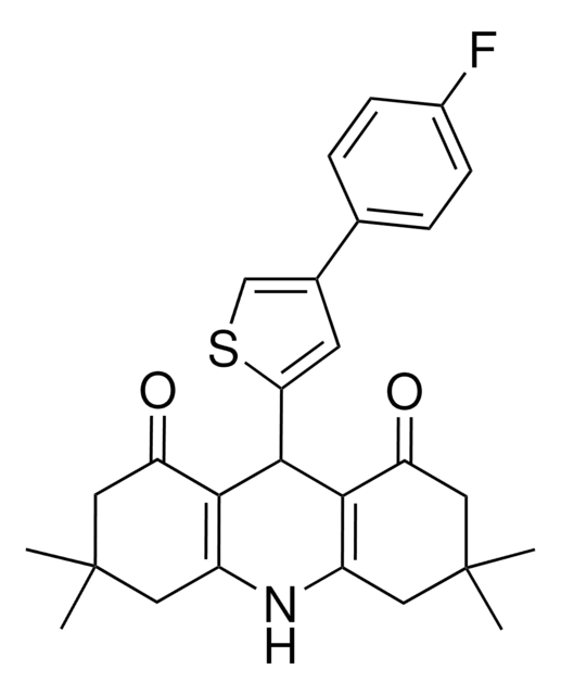 9-(4-(4-FLUOROPHENYL)-2-THIENYL)-3,3,6,6-TETRAMETHYL-3,4,6,7,9,10-HEXAHYDRO-1,8(2H,5H)-ACRIDINEDIONE AldrichCPR