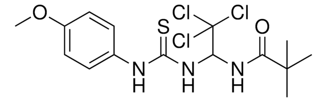 2,2-DI-ME-N-(2,2,2-TRI-CL-1-(((4-METHOXYANILINO)CARBOTHIOYL)AMINO)ET)PROPANAMIDE AldrichCPR