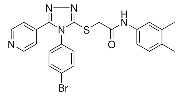 2-{[4-(4-BROMOPHENYL)-5-(4-PYRIDINYL)-4H-1,2,4-TRIAZOL-3-YL]SULFANYL}-N-(3,4-DIMETHYLPHENYL)ACETAMIDE AldrichCPR