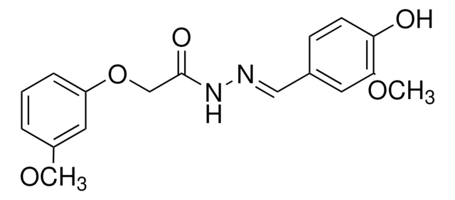 N'-[(4-HYDROXY-3-METHOXYPHENYL)METHYLIDENE]-2-(3-METHOXYPHENOXY)ACETOHYDRAZIDE AldrichCPR