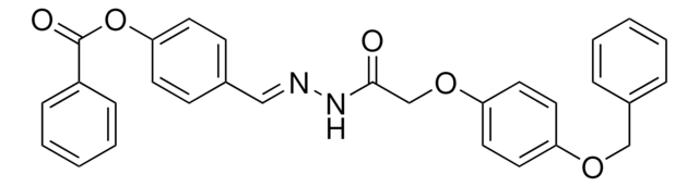 4-(2-((4-(BENZYLOXY)PHENOXY)ACETYL)CARBOHYDRAZONOYL)PHENYL BENZOATE AldrichCPR