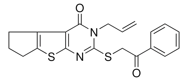 3-ALLYL-2-[(2-OXO-2-PHENYLETHYL)SULFANYL]-3,5,6,7-TETRAHYDRO-4H-CYCLOPENTA[4,5]THIENO[2,3-D]PYRIMIDIN-4-ONE AldrichCPR