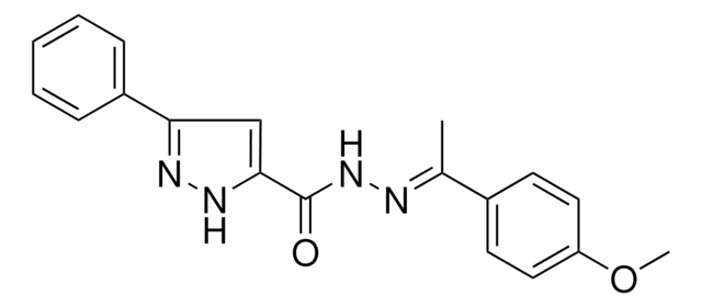 N'-(1-(4-METHOXYPHENYL)ETHYLIDENE)-3-PHENYL-1H-PYRAZOLE-5-CARBOHYDRAZIDE AldrichCPR