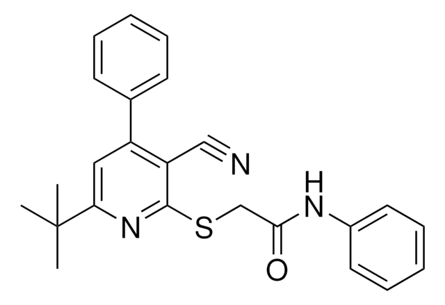 2-(6-TERT-BUTYL-3-CYANO-4-PHENYL-PYRIDIN-2-YLSULFANYL)-N-PHENYL-ACETAMIDE AldrichCPR