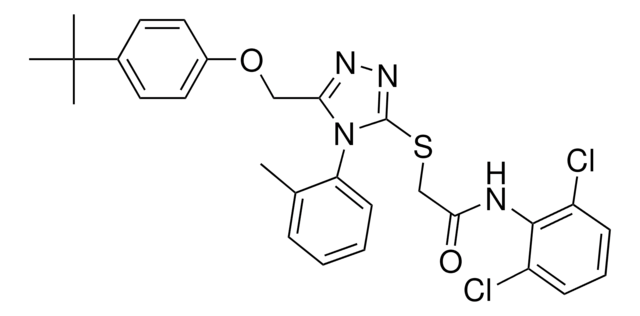 2-{[5-[(4-TERT-BUTYLPHENOXY)METHYL]-4-(2-METHYLPHENYL)-4H-1,2,4-TRIAZOL-3-YL]SULFANYL}-N-(2,6-DICHLOROPHENYL)ACETAMIDE AldrichCPR