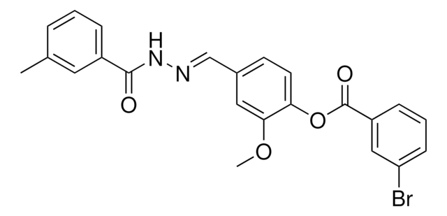 2-METHOXY-4-(2-(3-METHYLBENZOYL)CARBOHYDRAZONOYL)PHENYL 3-BROMOBENZOATE AldrichCPR