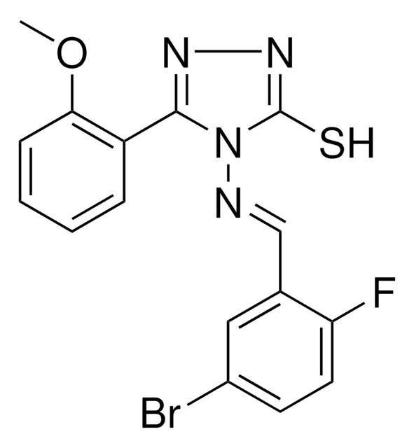 4-((5-BR-2-FLUOROBENZYLIDENE)AMINO)-5-(2-MEO-PHENYL)-4H-1,2,4-TRIAZOLE-3-THIOL AldrichCPR