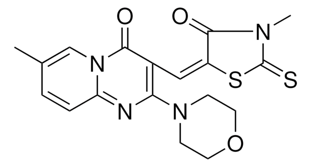 7-METHYL-3-[(E)-(3-METHYL-4-OXO-2-THIOXO-1,3-THIAZOLIDIN-5-YLIDENE)METHYL]-2-(4-MORPHOLINYL)-4H-PYRIDO[1,2-A]PYRIMIDIN-4-ONE AldrichCPR