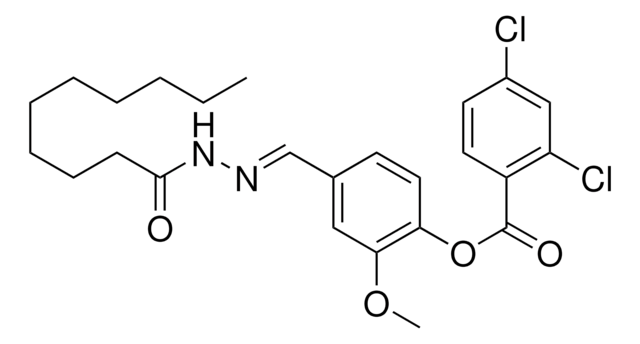 4-(2-DECANOYLCARBOHYDRAZONOYL)-2-METHOXYPHENYL 2,4-DICHLOROBENZOATE AldrichCPR