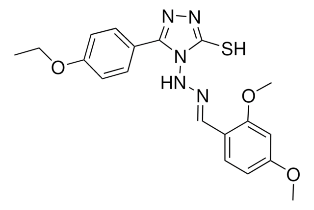 2,4-DIMETHOXYBENZALDEHYDE [3-(4-ETHOXYPHENYL)-5-SULFANYL-4H-1,2,4-TRIAZOL-4-YL]HYDRAZONE AldrichCPR