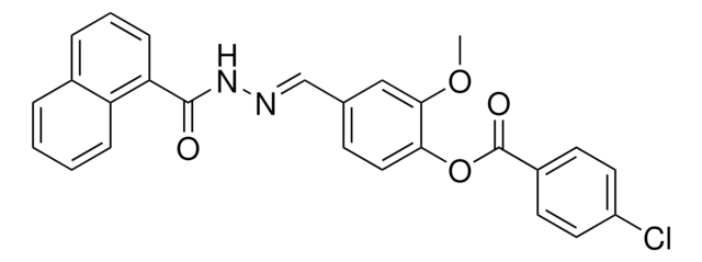 2-METHOXY-4-(2-(1-NAPHTHOYL)CARBOHYDRAZONOYL)PHENYL 4-CHLOROBENZOATE AldrichCPR