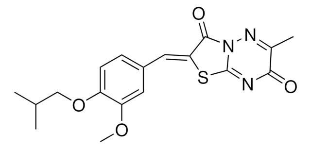 (2Z)-2-(4-ISOBUTOXY-3-METHOXYBENZYLIDENE)-6-METHYL-7H-[1,3]THIAZOLO[3,2-B][1,2,4]TRIAZINE-3,7(2H)-DIONE AldrichCPR