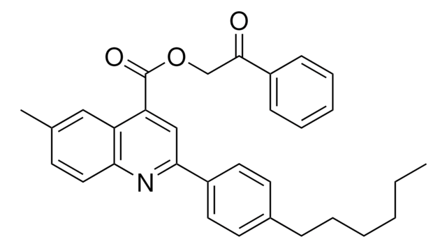 2-OXO-2-PHENYLETHYL 2-(4-HEXYLPHENYL)-6-METHYL-4-QUINOLINECARBOXYLATE AldrichCPR