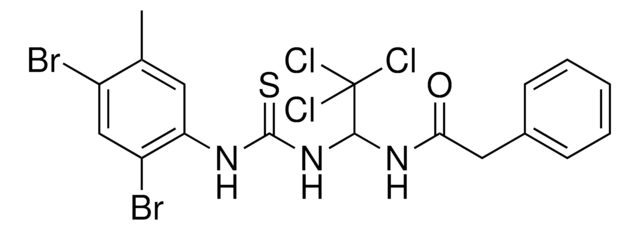 2-PHENYL-N-(2,2,2-TRICHLORO-1-{[(2,4-DIBROMO-5-METHYLANILINO)CARBOTHIOYL]AMINO}ETHYL)ACETAMIDE AldrichCPR