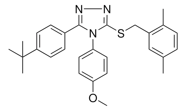 4-{3-(4-TERT-BUTYLPHENYL)-5-[(2,5-DIMETHYLBENZYL)SULFANYL]-4H-1,2,4-TRIAZOL-4-YL}PHENYL METHYL ETHER AldrichCPR