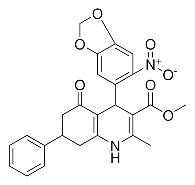 METHYL 2-METHYL-4-(6-NITRO-1,3-BENZODIOXOL-5-YL)-5-OXO-7-PHENYL-1,4,5,6,7,8-HEXAHYDRO-3-QUINOLINECARBOXYLATE AldrichCPR