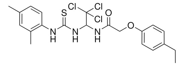 2-(4-ETHYLPHENOXY)-N-(2,2,2-TRICHLORO-1-{[(2,4-DIMETHYLANILINO)CARBOTHIOYL]AMINO}ETHYL)ACETAMIDE AldrichCPR