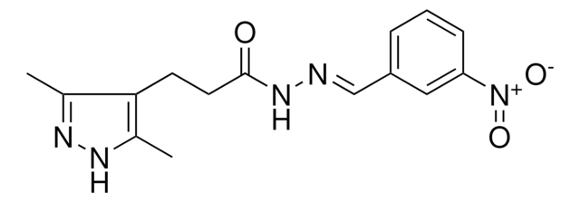 3-(3,5-DIMETHYL-1H-PYRAZOL-4-YL)-PROPIONIC ACID (3-NITRO-BENZYLIDENE)-HYDRAZIDE AldrichCPR