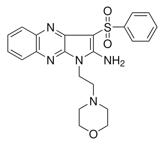 1-(2-(4-MORPHOLINYL)ET)-3-(PHENYLSULFONYL)-1H-PYRROLO(2,3-B)QUINOXALIN-2-YLAMINE AldrichCPR