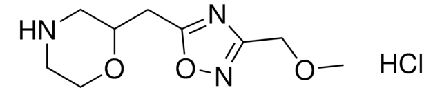 2-((3-(Methoxymethyl)-1,2,4-oxadiazol-5-yl)methyl)morpholine hydrochloride AldrichCPR