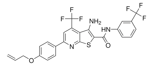 6-[4-(ALLYLOXY)PHENYL]-3-AMINO-4-(TRIFLUOROMETHYL)-N-[3-(TRIFLUOROMETHYL)PHENYL]THIENO[2,3-B]PYRIDINE-2-CARBOXAMIDE AldrichCPR